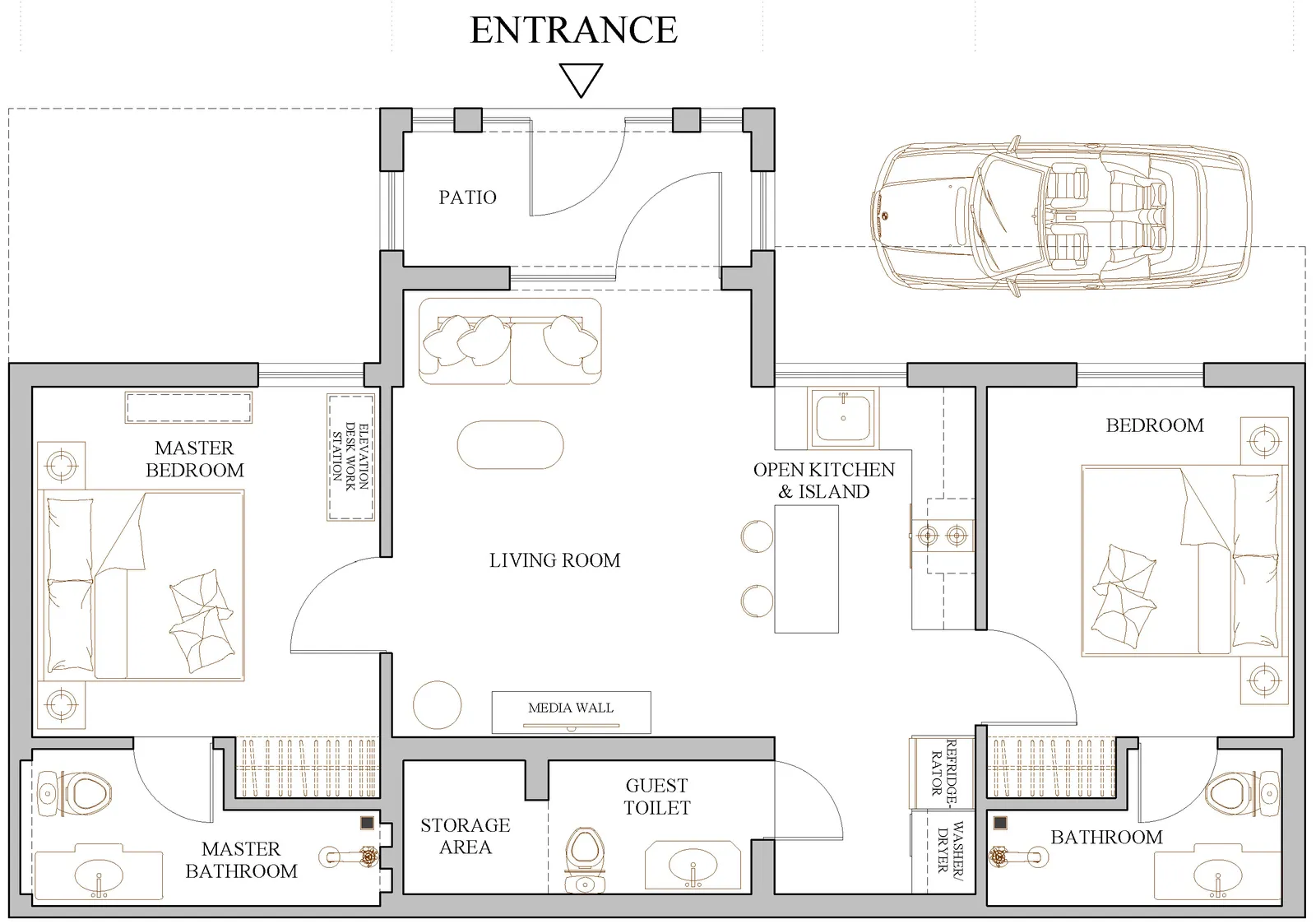 Floor 1 — Patio floor plan